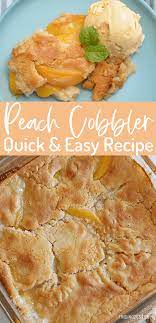 easy peach cobbler with canned peaches