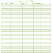 This room booking calendar is an excel spreadsheet that should help you managing your room reservation for one year period in calendar visualization. 5 Free Appointment Schedule Templates In Ms Word And Ms Excel