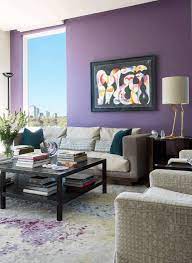 Purple Walls Living Room