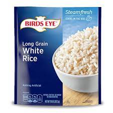long grain white rice steam in the