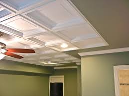 madison coffered drop ceilings white