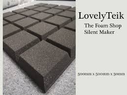 square acoustic foam sound absorbing