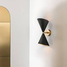 Double Cone Shaped Wall Lamp Modernist