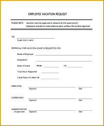 Sample Absence Request Form Examples In Word Pd On Vacation Time Off