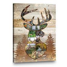 deer canvas print deer hunting gift