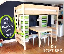 21 posts related to bunk beds with desk and couch. Diy Loft Bed With Desk And Storage
