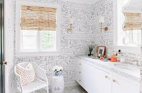 Wallpapers are notorious for helping transform a room, it adds personality, all while creating keeping that in mind, we have put together a set of bathroom wallpapers that are as engaging and. 12 Gorgeous Ideas From Our Favorite Designers Bathrooms