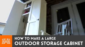 Storage is always needed in a kitchen, whether it's indoors or outdoors. How To Make A Large Outdoor Storage Cabinet I Like To Make Stuff