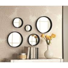 Round Mirror Black Décorer Miroir