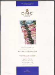 Dmc Cotton Thread Colour Card Actual Threads Mouline Perle Light Effects Etc W100b