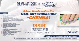 practice nail art work in chennai