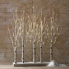 raz lighted birch tree forest 30 inch