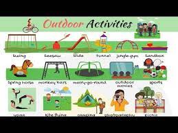 outdoor activities voary words