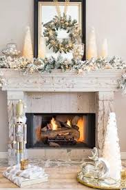Festive Fireplace Decor Traditional