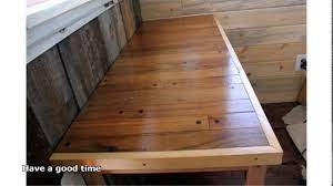 I love the idea of using hardwood flooring as table tops. Hardwood Table Tops Youtube