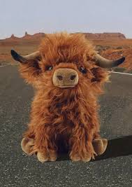 scottish highland cow soft plush toy
