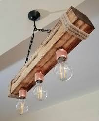 vita rustic solid aged wood chandelier