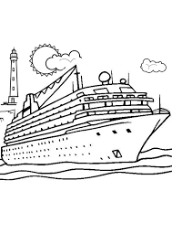 Boat or sailing ship transportation coloring pages for kids. Coloring Pages Boat Coloring Pages For Your Kids