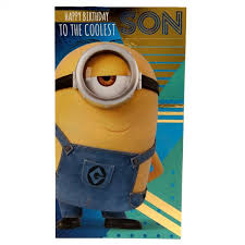 Send an official minions birthday card with loads of unique despicable me designs to choose from. Official Despicable Me 3 Minion Birthday Card Son Buy Online On Offer