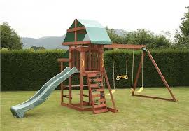 Outdoor Swing Set Garden Playground