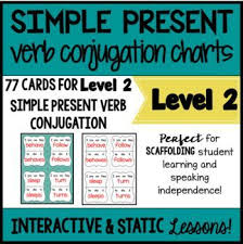 Online Esl Simple Present Tense Verb Conjugation Charts