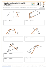 angles on parallel lines b with