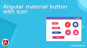 angular material on with icon how