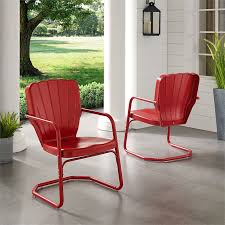 Crosley Ridgeland Metal Patio Chair In