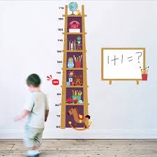 Trojan Toy Funny Height Measure Wall Stickers For Kids