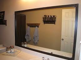 bathroom mirror quick fix diy