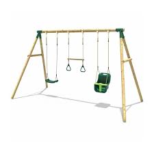 Rebo Wooden Garden Swing Set With