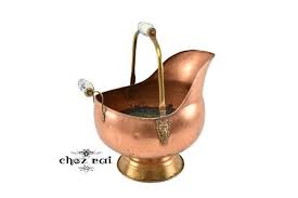 Buy Vintage Copper Brass Coal Scuttle