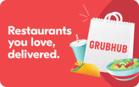 Click the menu (illustrated with three horizontal dashes) Grubhub Gift Card Giftcards Com