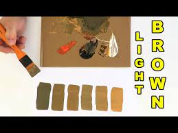 How To Make Light Brown Paint Colour