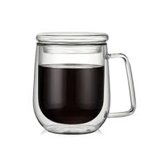 double wall glass coffee mug coffee cup