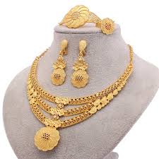 dubai 24k gold jewelry set women s