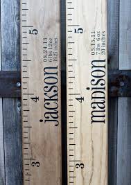 Diy Wooden Ruler Growth Chart