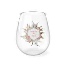 Mother Of The Bride Stemless Wine Glass