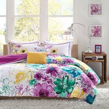 Yellow Flower Watercolor Comforter Set