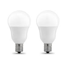 Feit Electric 60w Equivalent A15 Intermediate Dimmable Cec Title 20 90 Cri White Glass Led Ceiling Fan Light Bulb Daylight 2 Pack Bpa1560n 950ca 2 The Home Depot