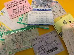celtic f c match tickets 1992 1997