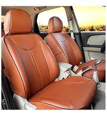 Vp1 Tan Pu Leather Car Seat Cover For