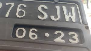 serba serbi plat nomor kendaraan arti