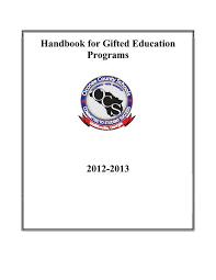 handbook for gifted education programs
