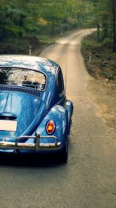 volkswagen beetle blue clic car