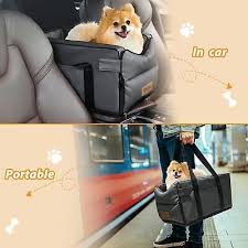 Stylish Leather Dog Car Booster Seat