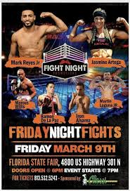 We did not find results for: Reyes Headlines Fight Night Promotions Card March 9 At Florida State Fairgrounds Boxing News