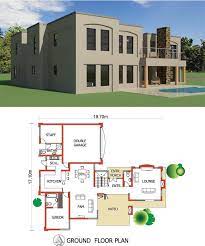 Modern 2 Story House Plans 410sqm