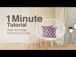 How To Install Hammock Chair 1