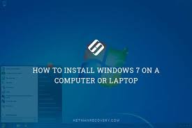 how to install windows 7 on a computer